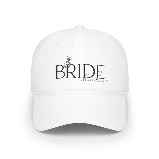 Bride Baseball Cap, Wedding Accessory, Bridal Party Hat, Perfect for Bachelorette, Bridal Shower Gift, Low Profile Cap