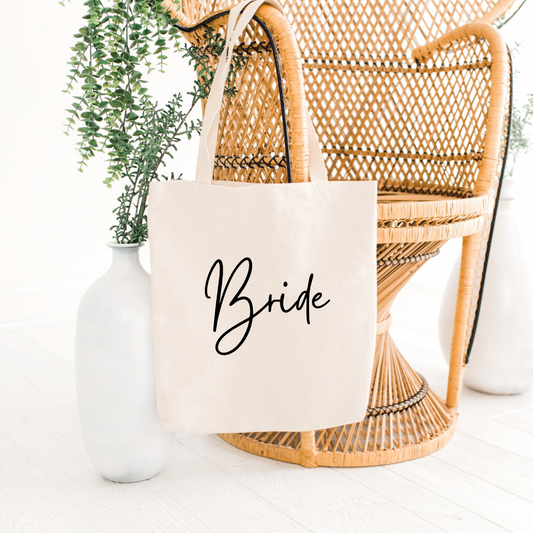 Bride Canvas Tote – Wedding Day Essential