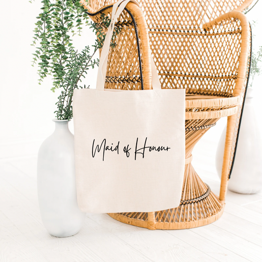 Maid of Honour Canvas Tote – For Your Right-Hand Woman